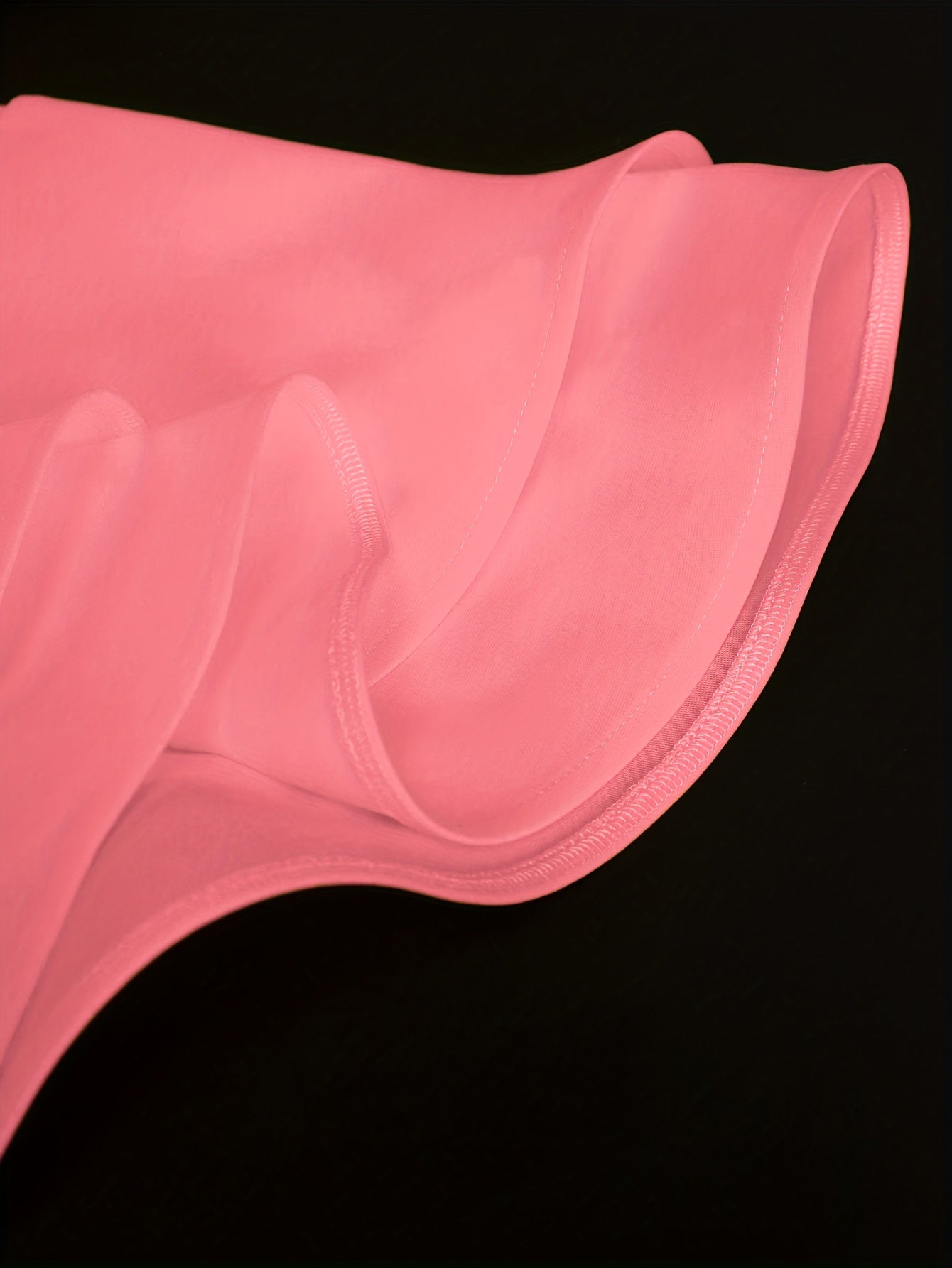 Women's Flare Sleeve Pleated Party Dress Solid Color A-Line Midi