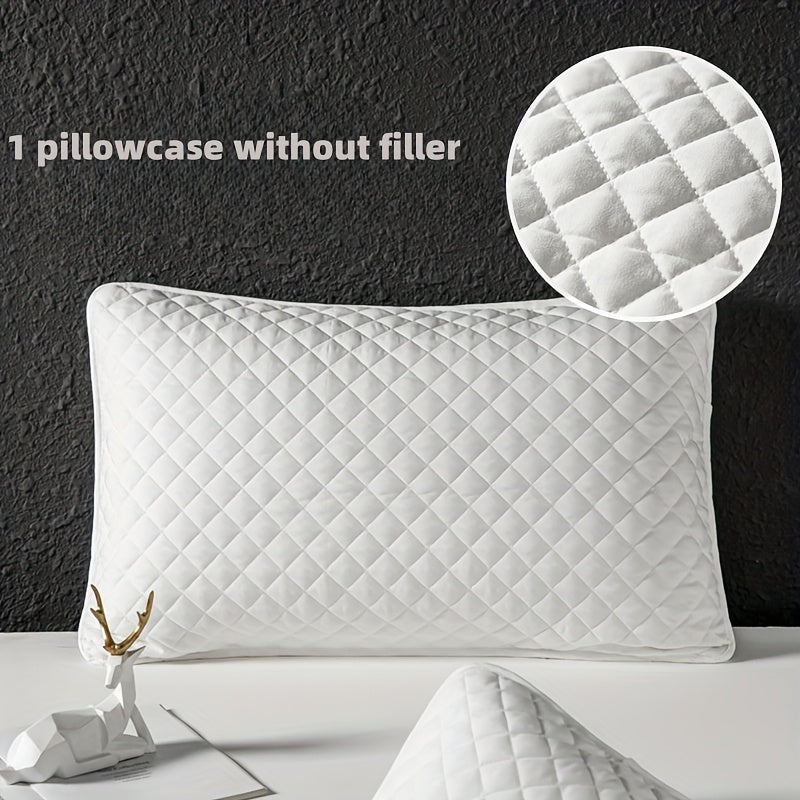 Lightweight Quilted Pillow Protector for All Seasons Latex Pillow Cover