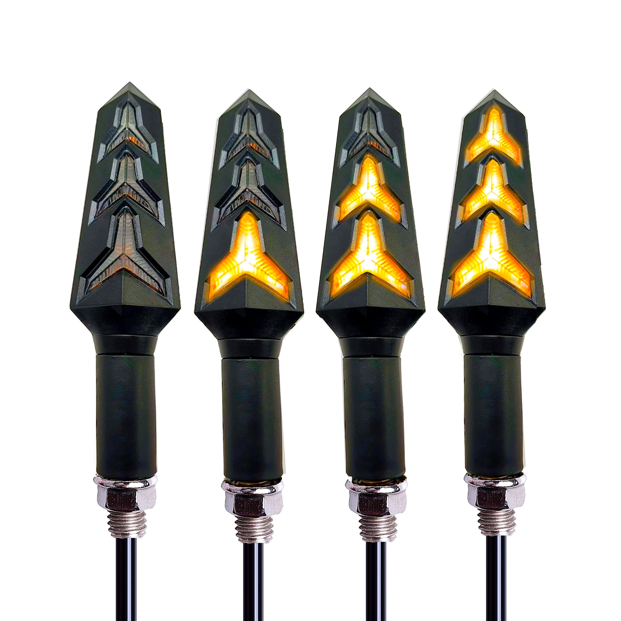 Universal motosikl suv oqimi ko'rsatuvchi chiroq, relé bilan, egiluvchan orqa chiroq