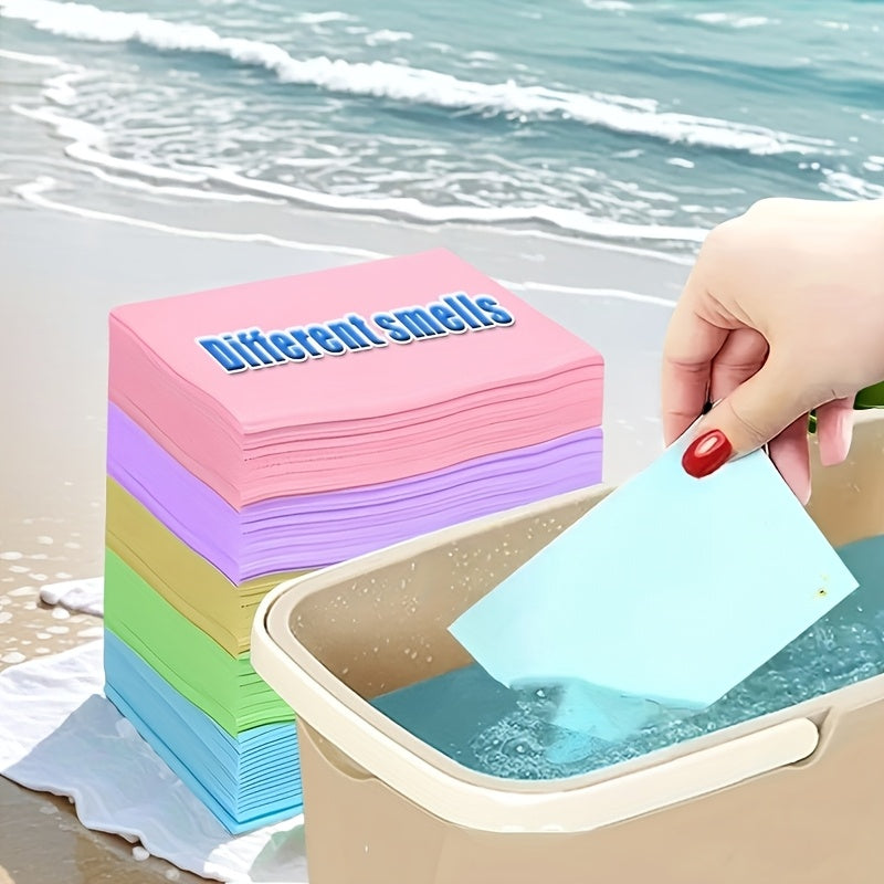 Foam Floor Cleaning Flakes Pack of 50 100 200 400 for Tile Wood Bathroom Car Odor Removal Blue