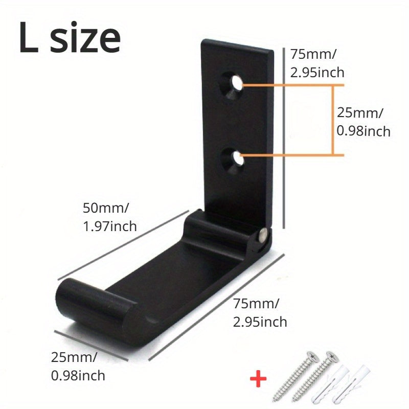 Foldable Wall Hooks Black Gold Silver for Bathroom Bedroom Coat Rack Robe Hanger