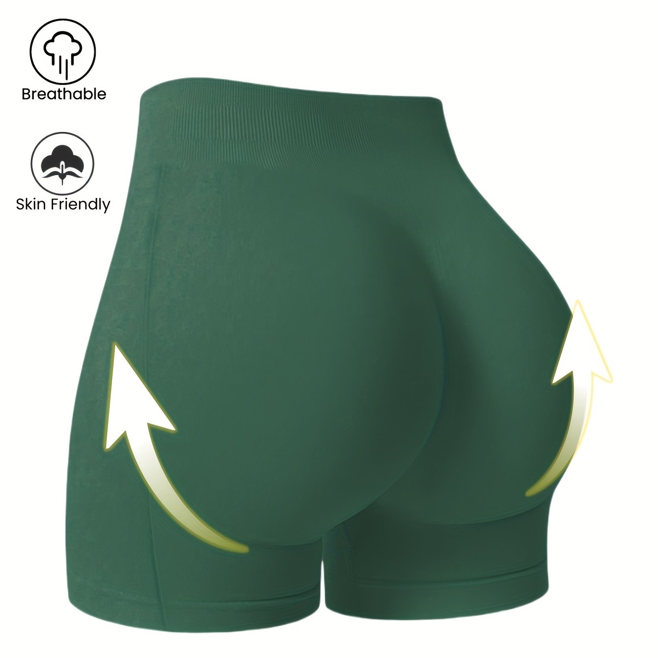 Women's High-Waisted Seamless Breathable Yoga Shorts Light Beige For Workout Fitness Sleep