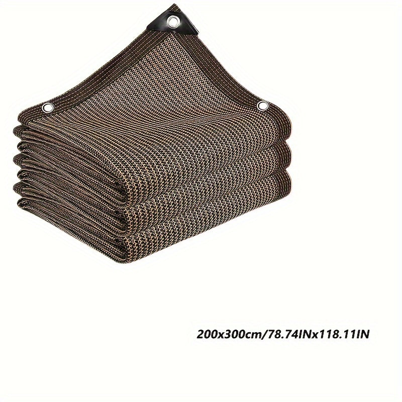 Coffee-Colored Sunshade Net UV Protection for Outdoor Patio Balcony Garden Privacy
