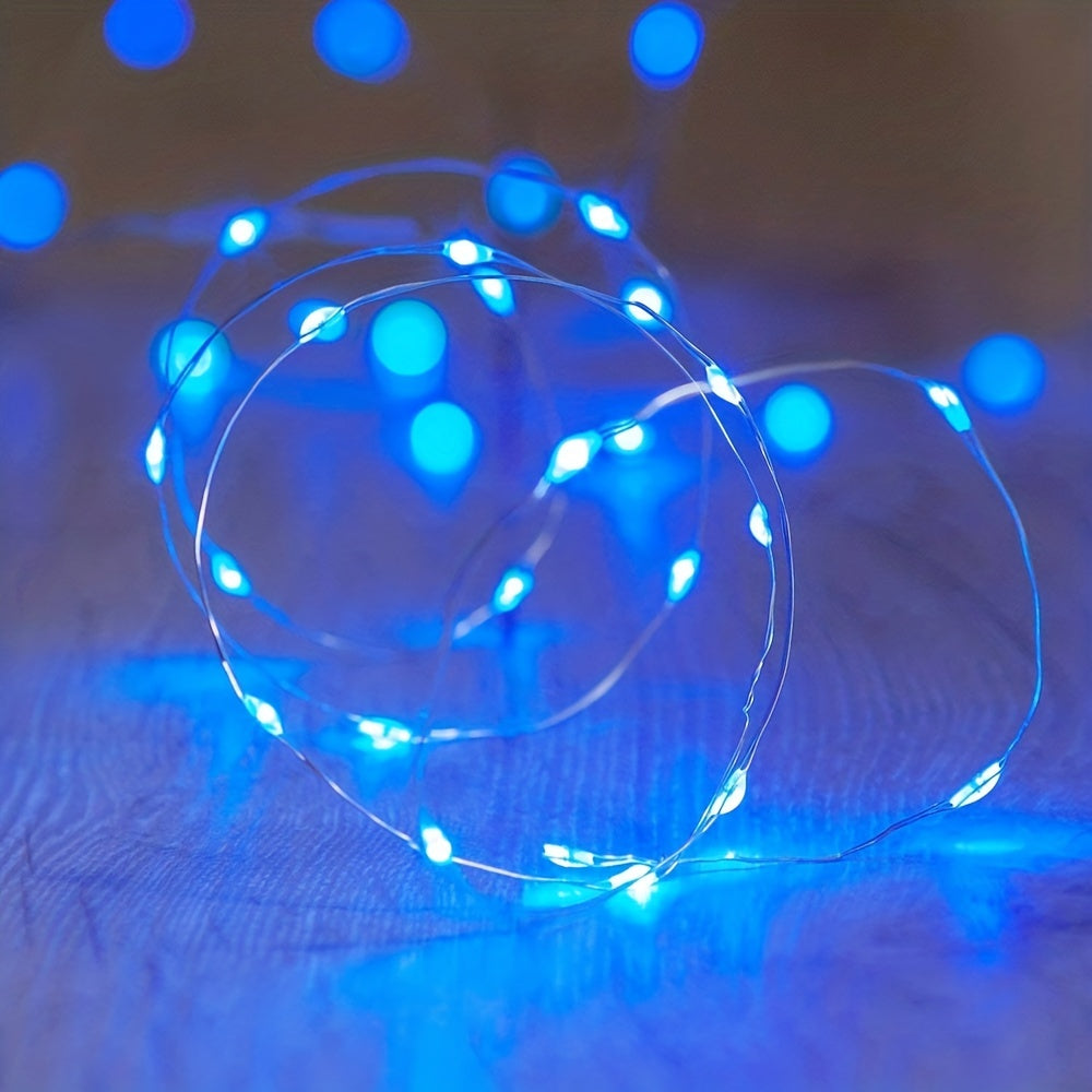 Luces de cadena USB de 1 pieza con 20/50/100 bombillas LED para fiestas, bodas y decoraciones interiores