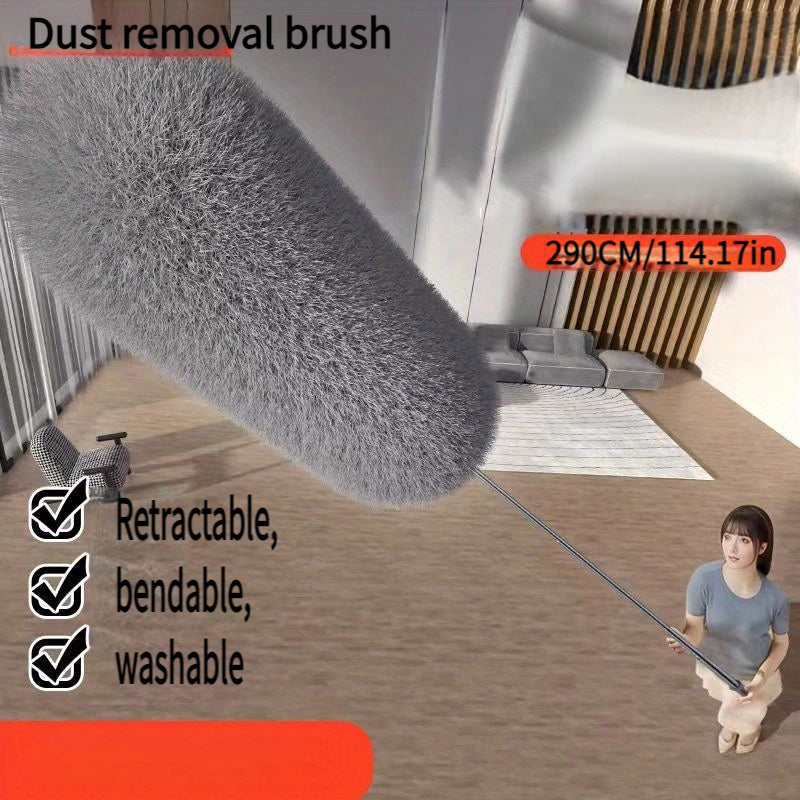 Elektrostatik tozalash to'plami, uzatma tayoqchasi va qayta ishlatiladigan shiftli ventilyator tozalagich bilan