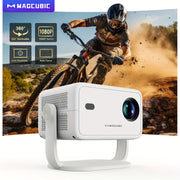 LED Portable Gravity Shop Projector 1080P Wireless 360° Remote for Home Theater