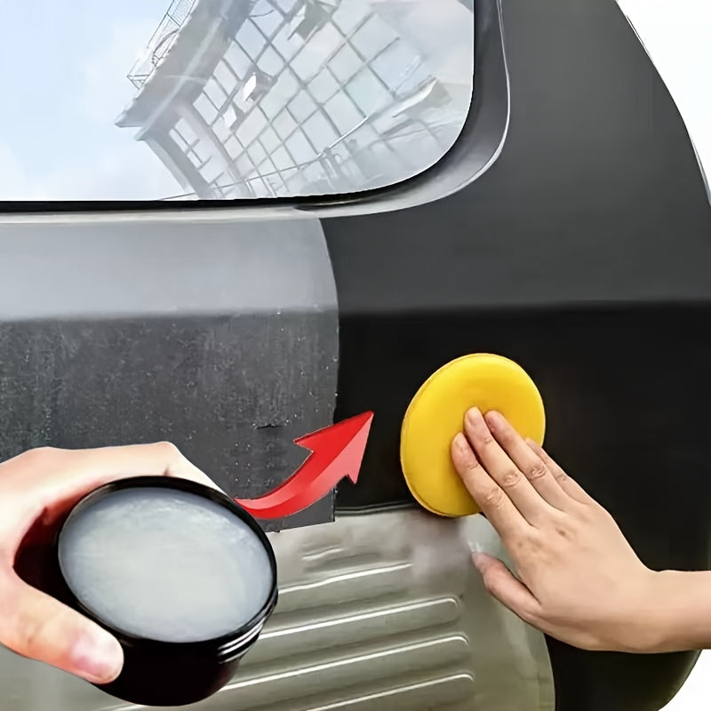 Kit de restauración de cuero y plástico para automóviles, brillo negro