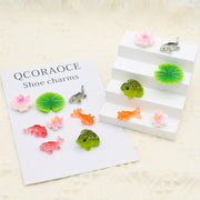 14Pcs Lotus va Qush Oyoq Kengashlari To'plami, Clogs va Sandal uchun