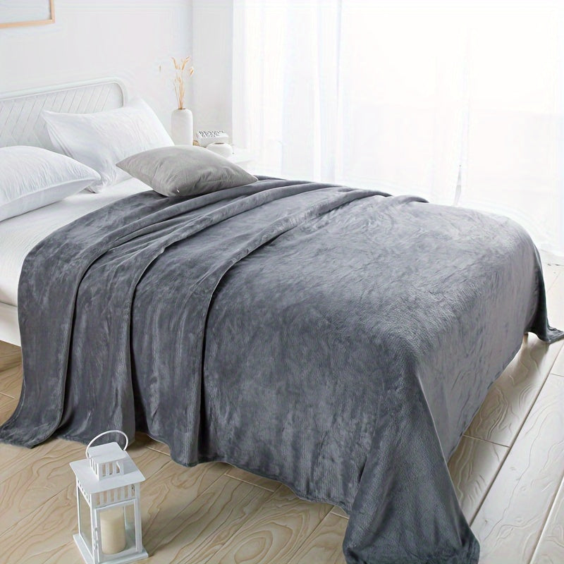 Soft Flannel Blanket for Couch Sofa Bed Camping Travel Cozy Gift