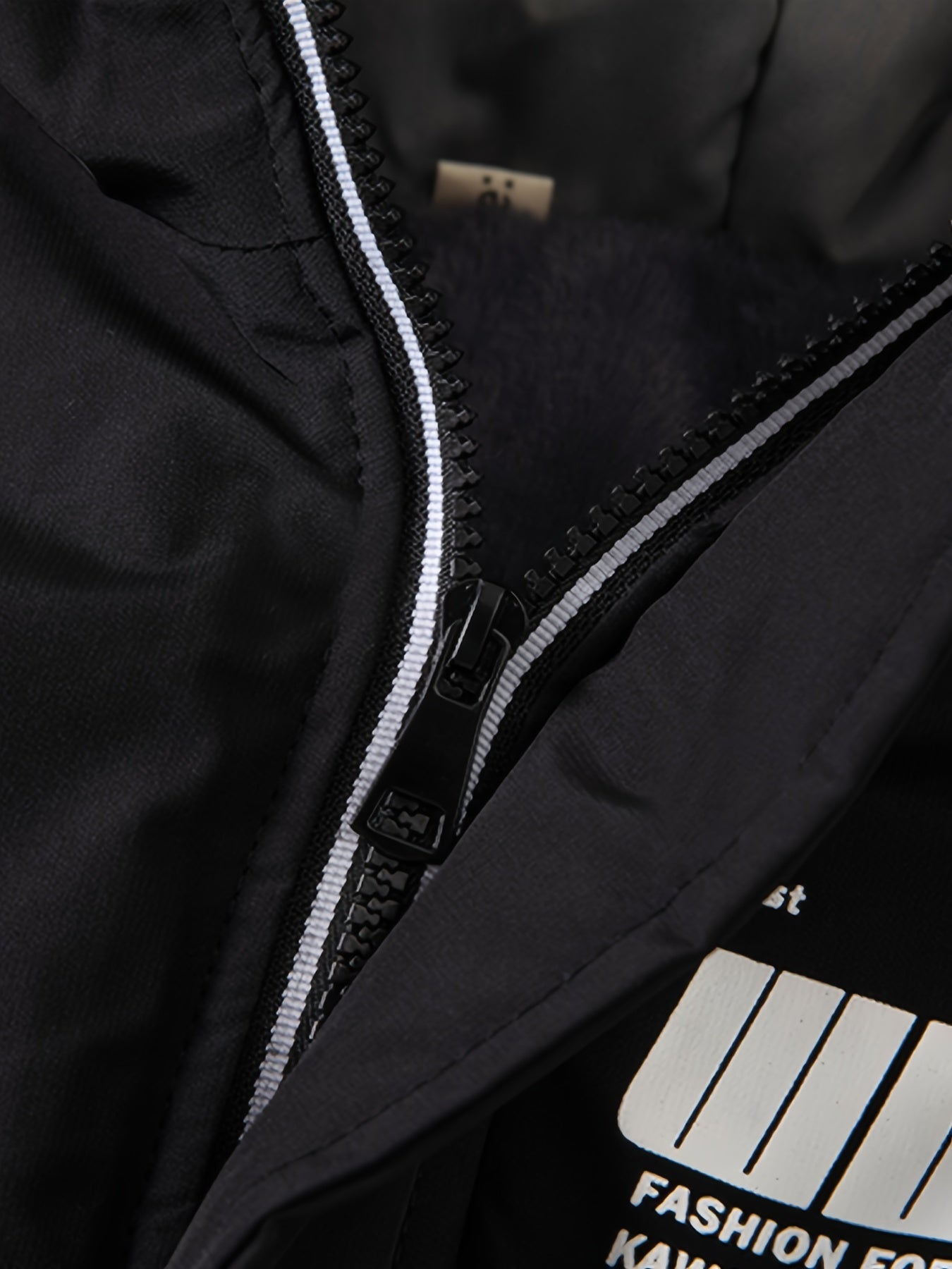 Мужская зимняя парка куртка с флисовой подкладкой, алфавитный узор, полиэстер хлопок, обычный крой