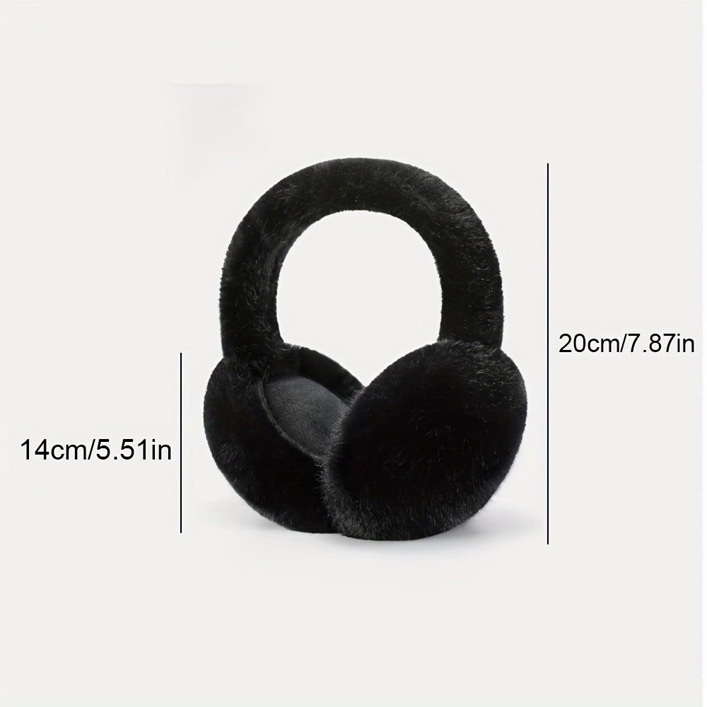 Warm Imitation Mink Ear Protectors for Riding and Commuting