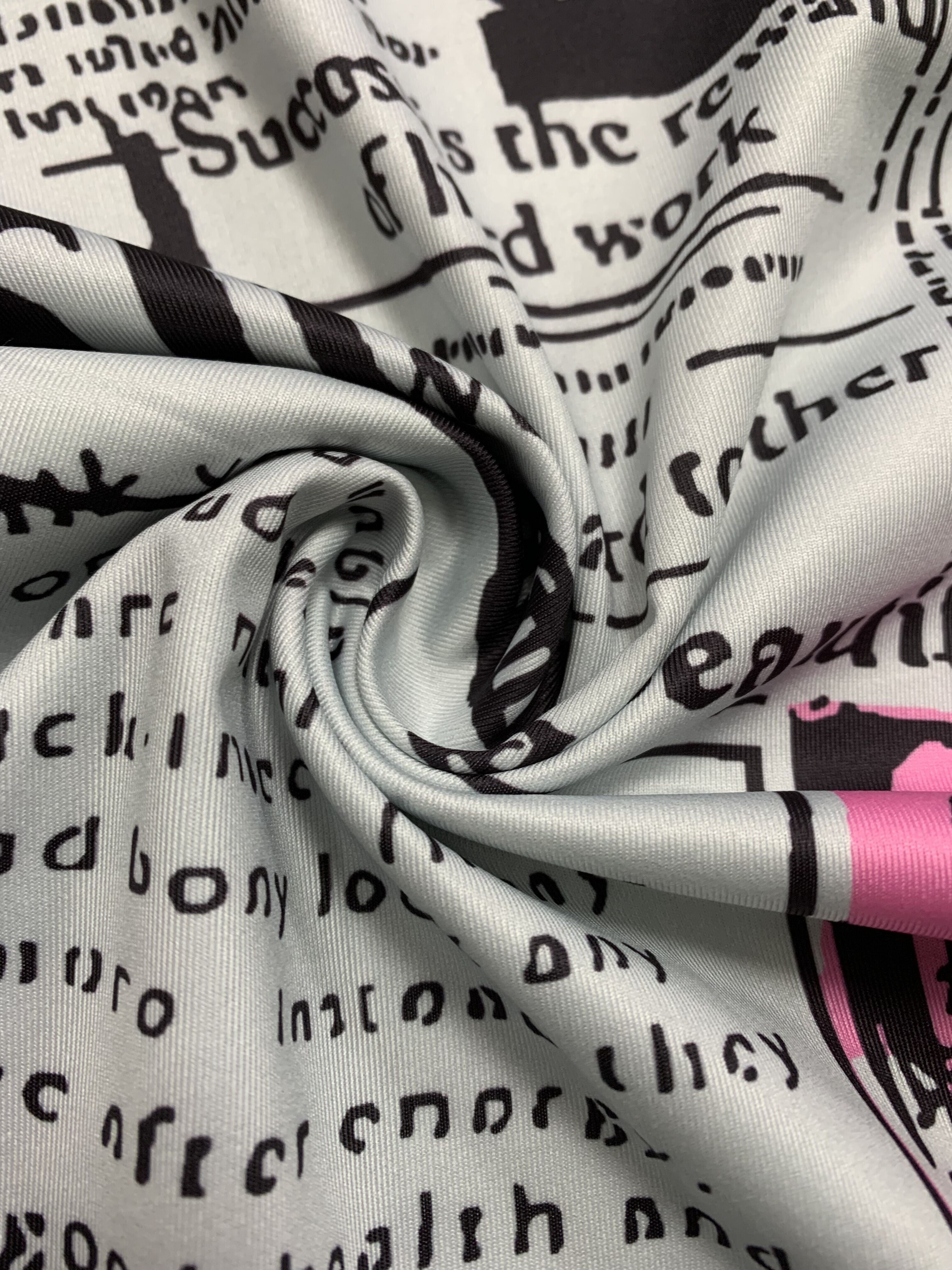 Plus Size Women's Jumpsuit Newspaper Print Off-Shoulder Pockets Casual All-Season