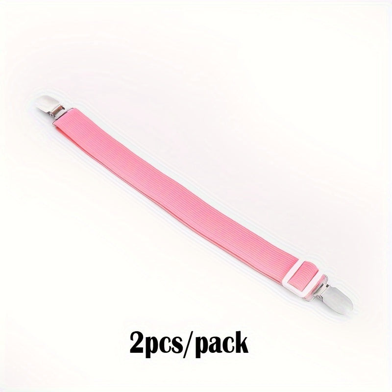 Juego de 2 clips ajustables para sábanas, hebillas antideslizantes para mantener las sábanas seguras