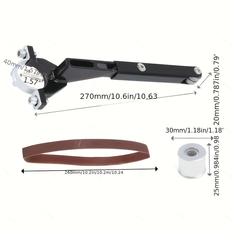 Amoladora angular de 100mm con soporte para pulido de madera y metal