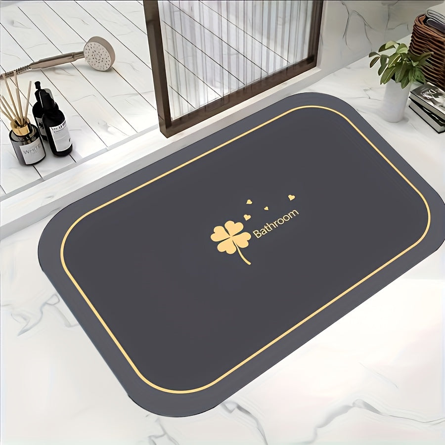 Absorbent Non-Slip Bath Mat Soft Quick-Drying Rug for Bathroom and Doorway