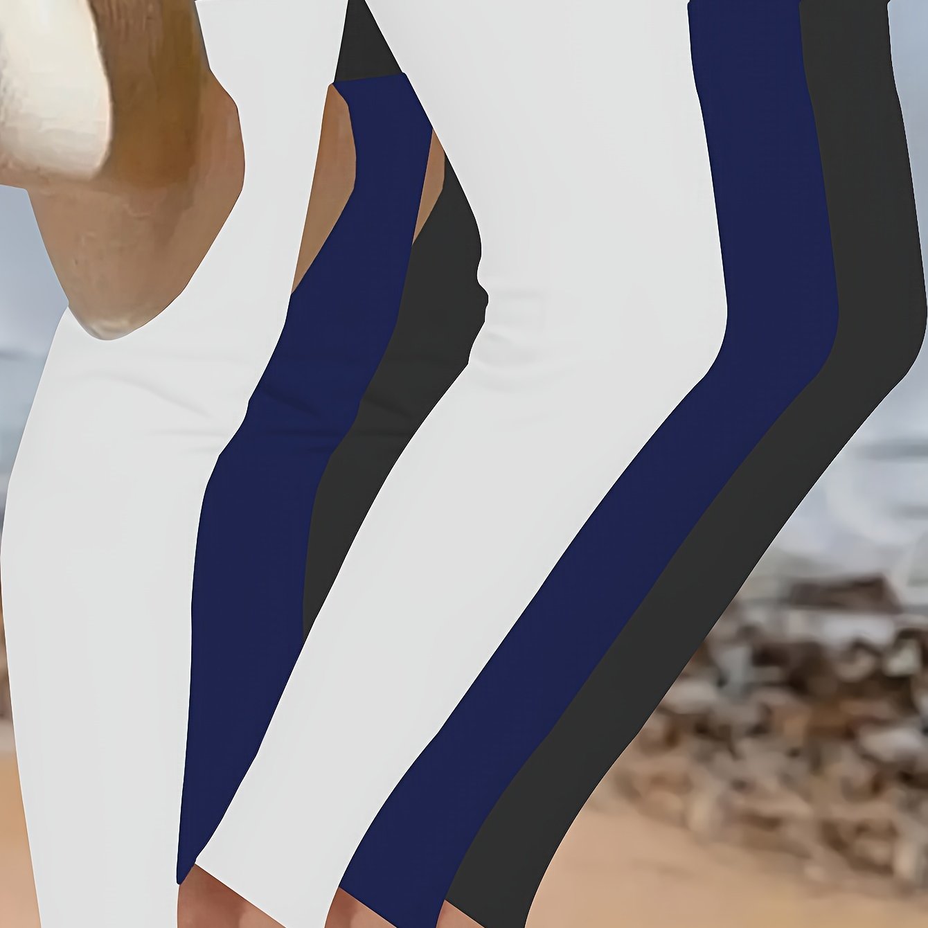 Conjunto de leggings deportivos talla grande, pantalones de yoga de cintura alta y secado rápido