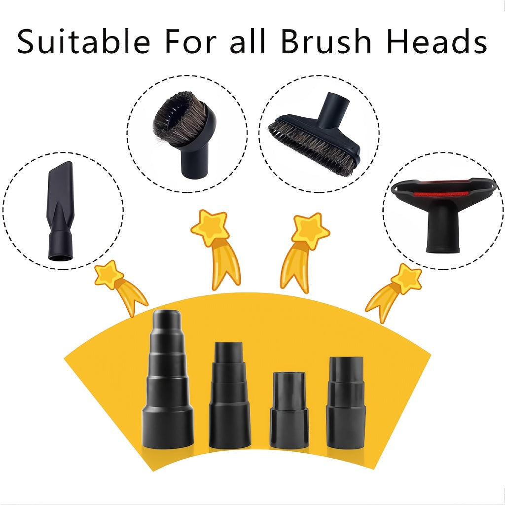 Vacuum Hose Adapter Kit 4 Pieces for Wet Dry Pool Workshop Fittings