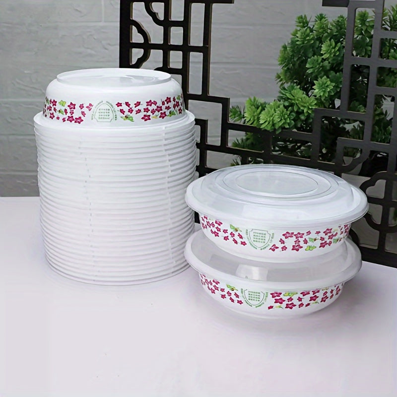 24 Pack Meal Prep Containers 600ml BPA-Free Reusable Microwave Safe