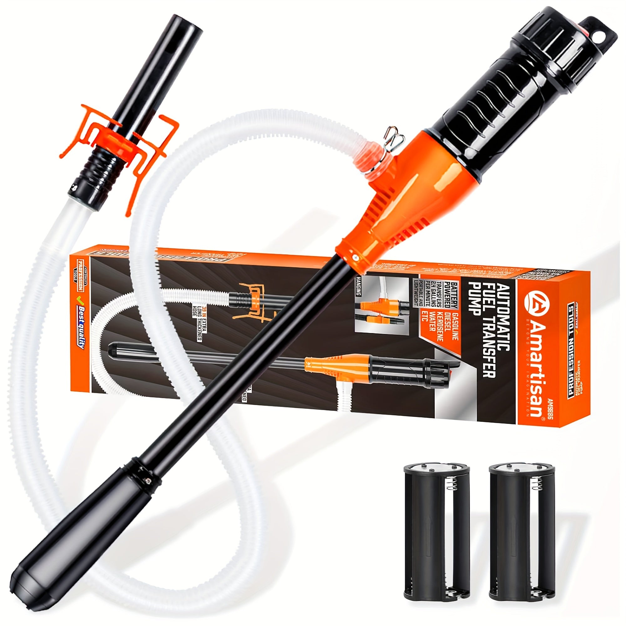 Electric Fuel Transfer Pump for Water and Oil 2.6 GPM Auto Tank Pump