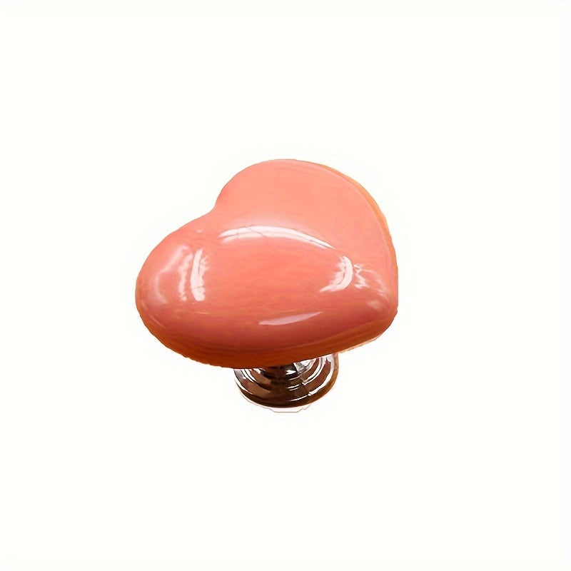 Креативная декоративная кнопка для унитаза в форме сердца, аксессуар для ванной комнаты