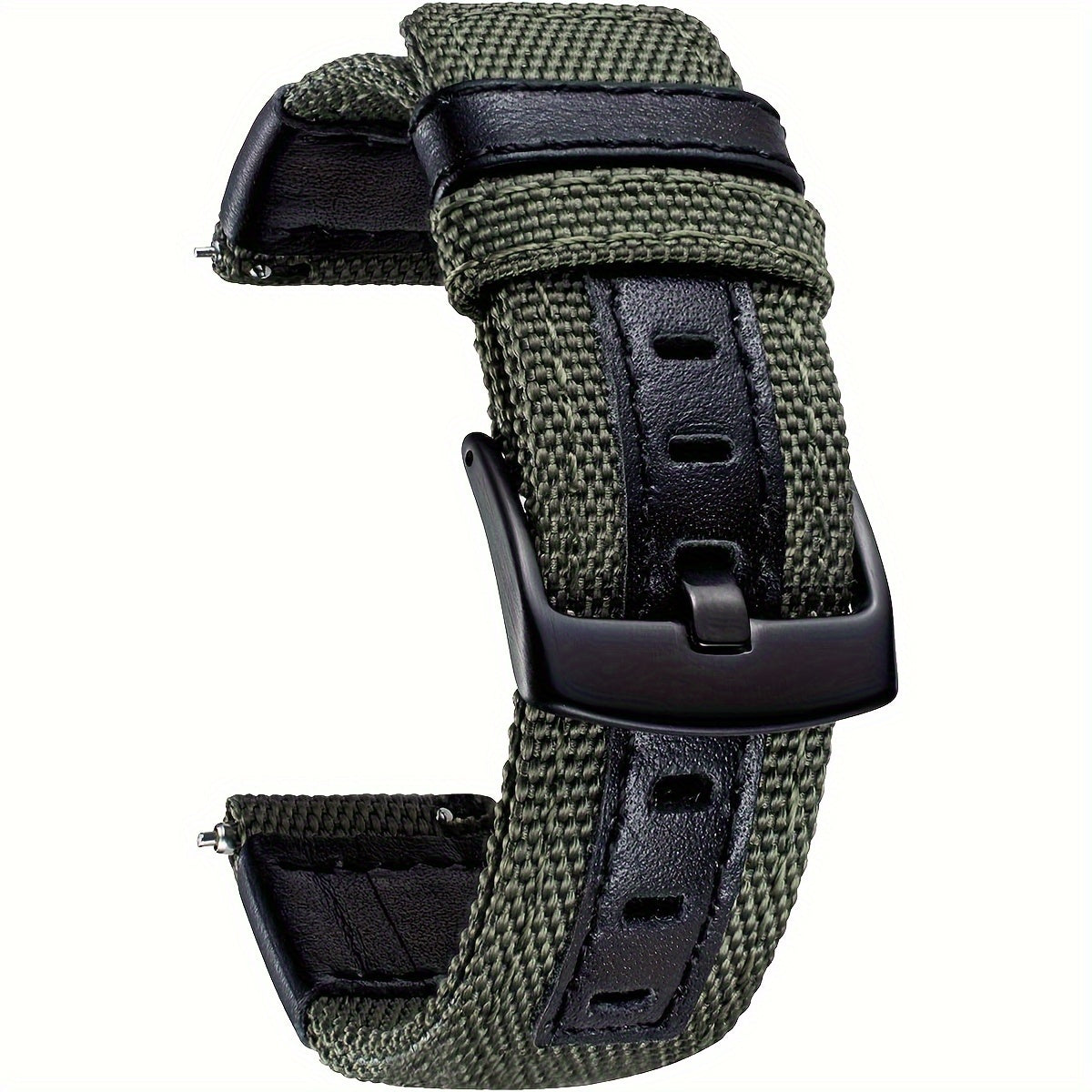 Nylon Quick Release Watch Band Canvas Fabric Strap Stainless Steel Buckle 20/22mm