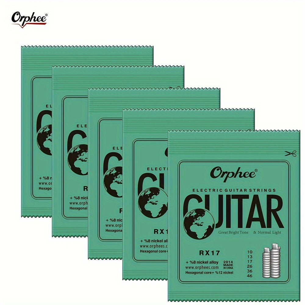 Cuerdas para guitarra eléctrica, juego de 6 cuerdas, acero al carbono hexagonal, delgado y grueso, 0.23-1.27mm