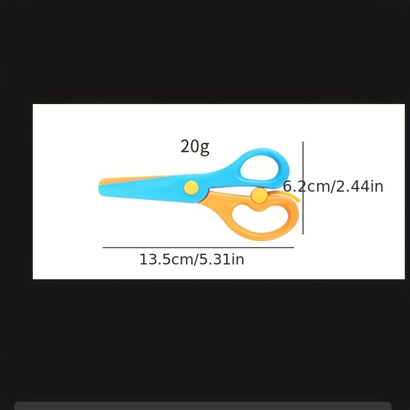 2 ta bolalar uchun xavfsiz qo'lqopli qaychi DIY loyihalari uchun, yoshlar uchun xavfsiz dizaynga ega rang-barang kichik qog'oz kesish asboblari. Talabalar va ijodiy faoliyatlar uchun mukammal.