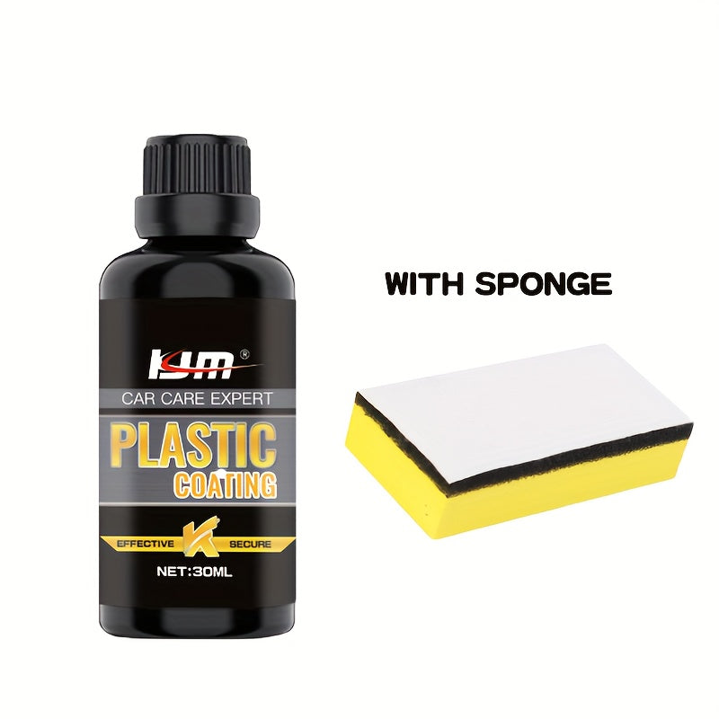 Kit de reparación de coches de plástico con recubrimiento en cristal negro cera de restauración