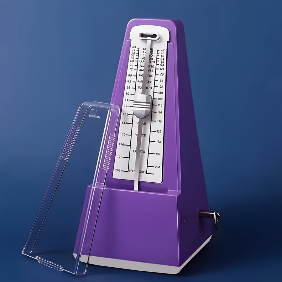 Aniq vaqtni belgilash uchun mustahkam ABS plastik mexanik metronom, bir nechta ranglarda mavjud.