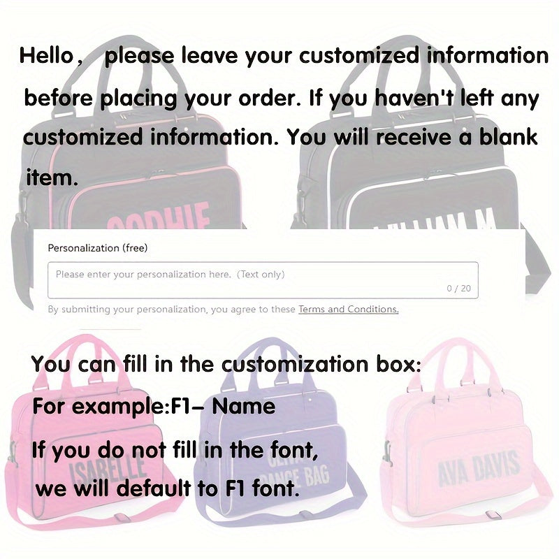 Personalized School Bag for Kids with Name, Versatile Use as Gym or Sports Bag