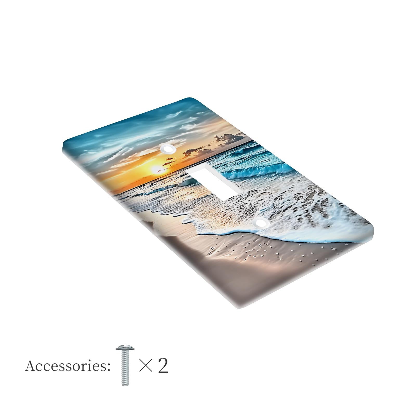 Okean sahnasi o‘chirish plitasi uchun hammom va yotoqxona dekoratsiyasi changga qarshi oson o‘rnatish