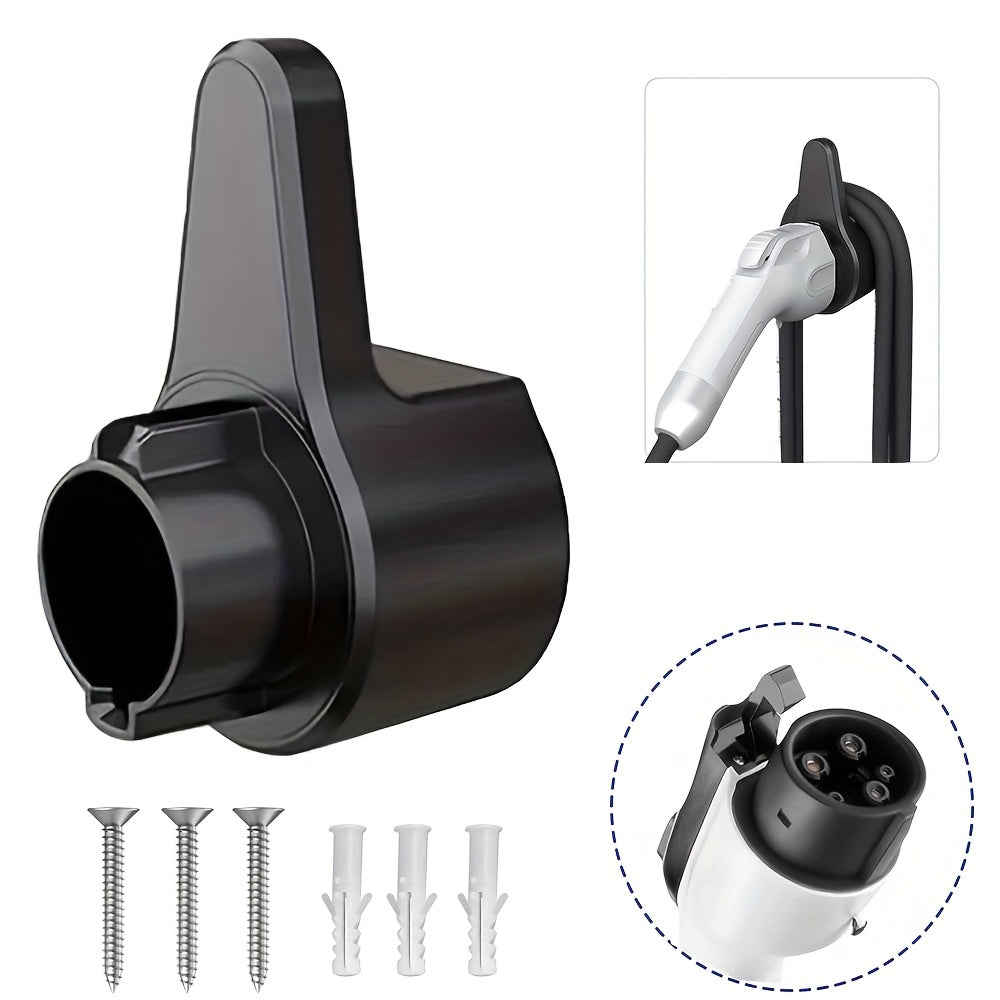 Soporte de pared para cable de carga EV para J1772, organizador de cables, gancho de pared