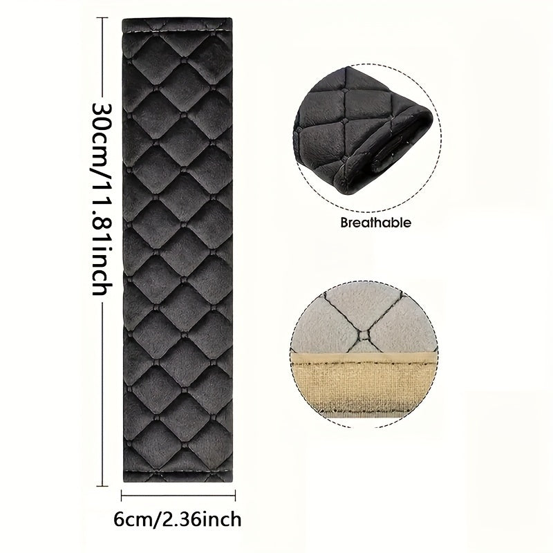 Universal Quilted Seat Belt Shoulder Pad for Comfort and Safety