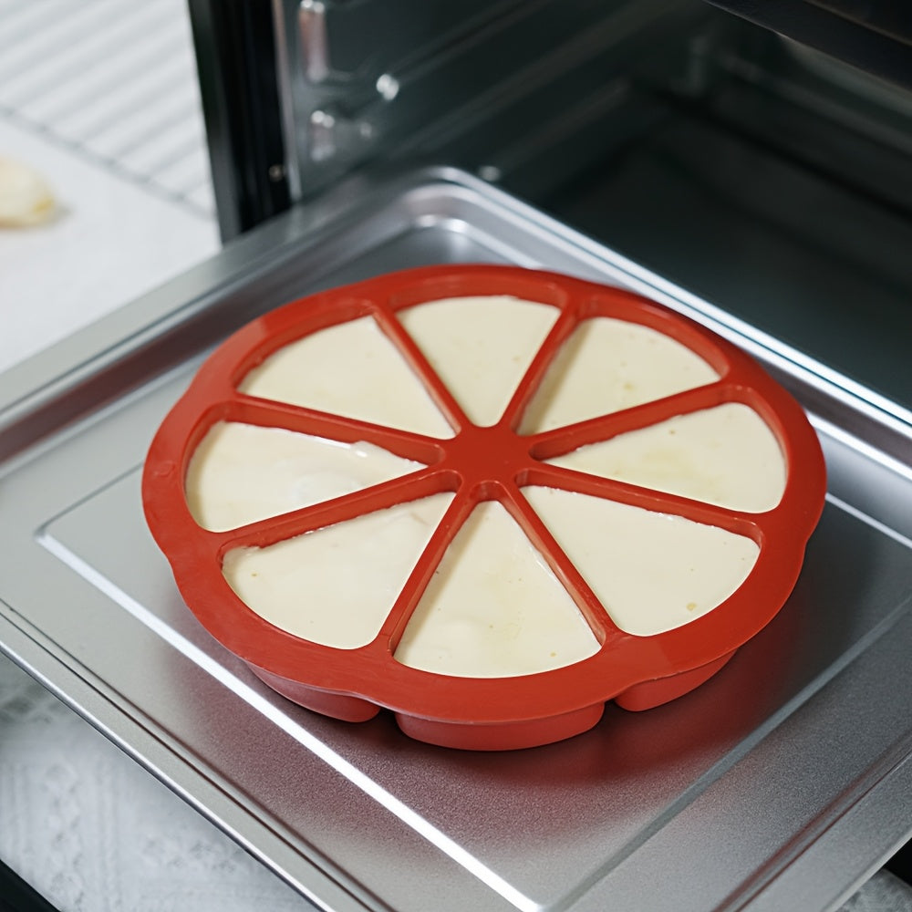 Набор из 3 силиконовых треугольных форм для выпечки тортов — антипригарная форма для выпечки с 8 отделениями для брауни, кексов, капкейков и многого другого — идеально подходит для свадеб, праздников и повседневной выпечки