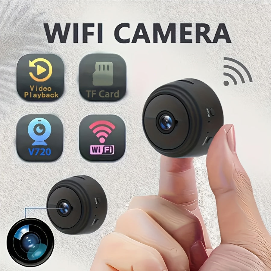 Wireless WiFi Security Camera 480p Battery or USB Powered Remote Viewing