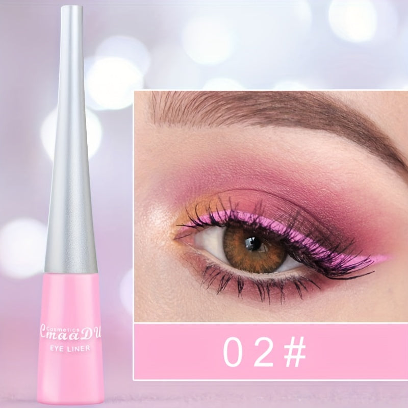Женский водостойкий жидкий карандаш для глаз, 17 цветов, быстро сохнет, насыщенный цвет