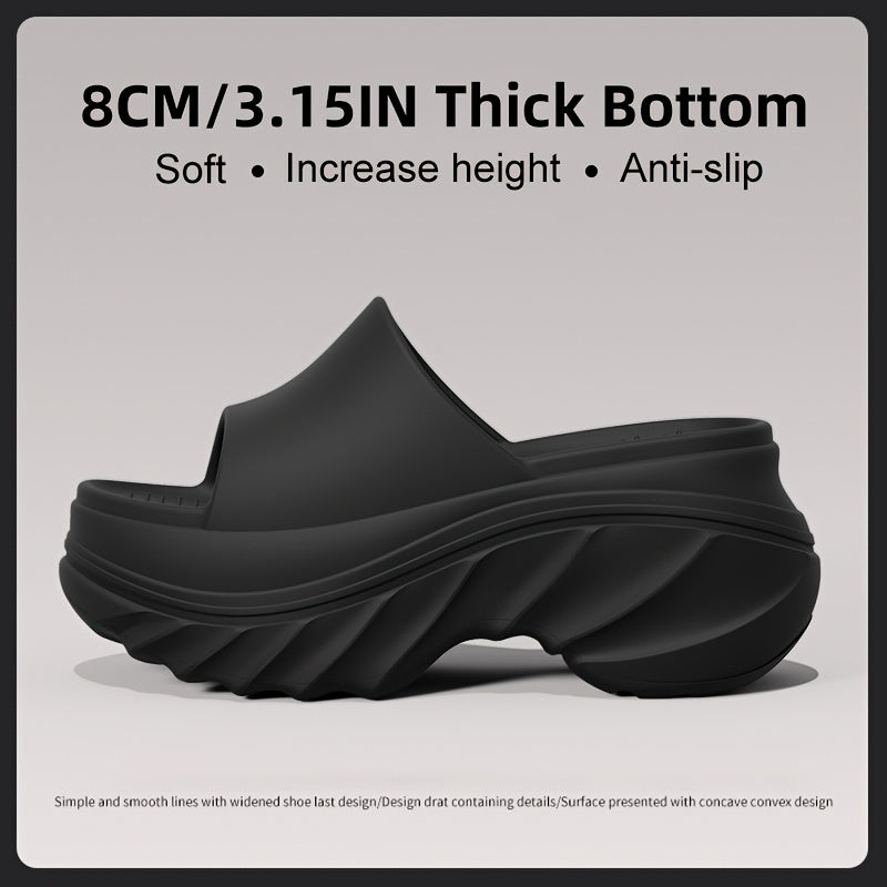 Women’s Summer EVA Slip-On Slippers Soft Non-Slip Open-Toe Pink Black