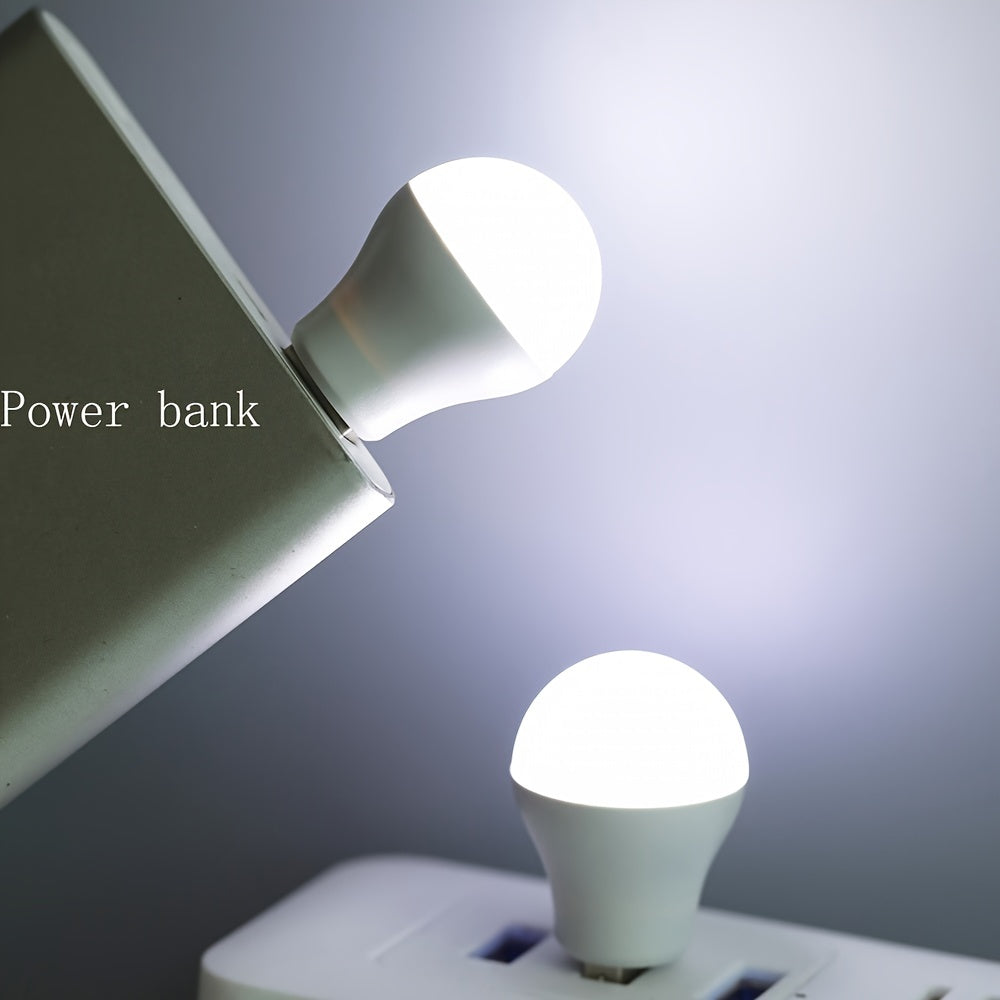 Mini USB Night Light with Warm and White Light for Eye Protection Portable LED Night Lamp for Reading Available in 2/3/5/8/10pcs