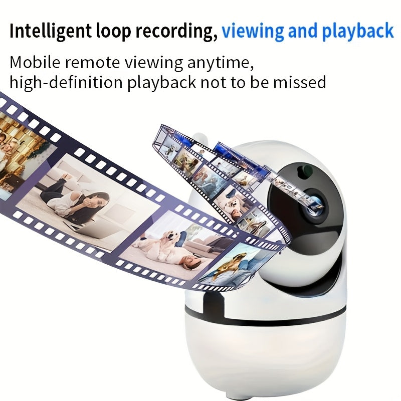 Wireless Security Camera with Night Vision Motion Detection 360° Tilt for Pets and Elderly