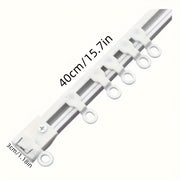 Oshxona asboblari uchun 6 ta ilgichli oq sirg'ash qopqog'i, burgusiz o'rnatish, devorlarga yoki eshiklarga osish uchun ideal. Mustahkam plastikdan tayyorlangan. Oshxona asboblarini tartibga solish uchun ajoyib.