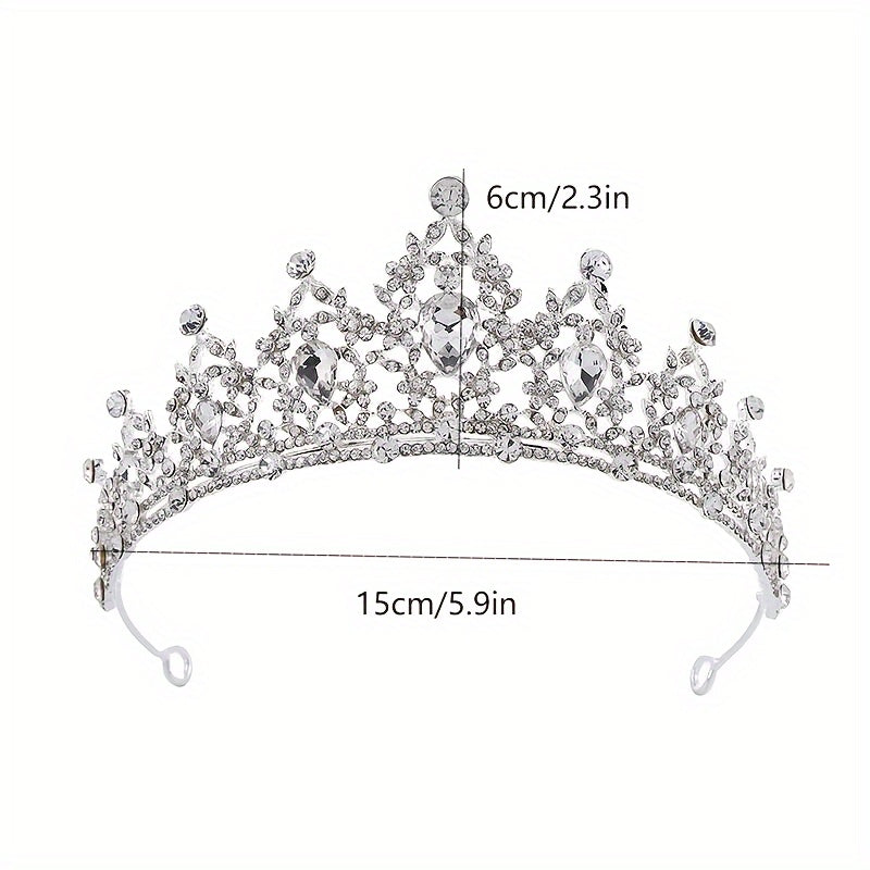 Сплавная диадема с стразами для свадеб и особых случаев