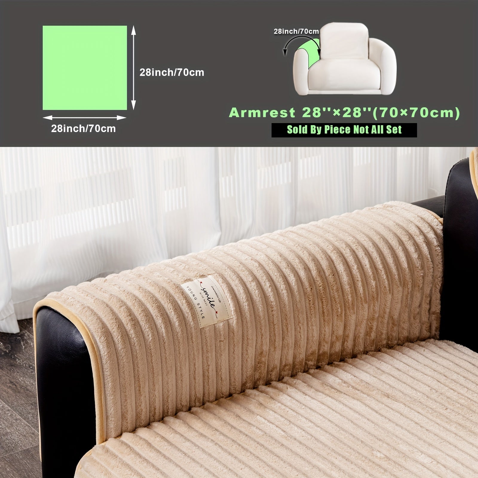 Плюшевый чехол на диван из бархата, противоскользящий, для домашних животных, моющийся в машине, современный стиль, все размеры