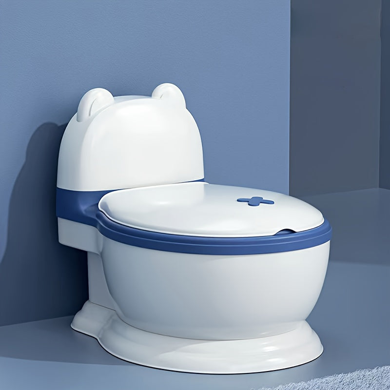 Toilet Trainer Potty Chair for Kids with Realistic Plastic Seat