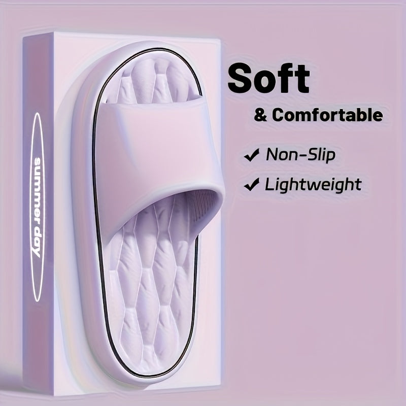 Women's EVA Slip-On Slippers Non-Slip Cushioned Indoor Outdoor Beige Black White