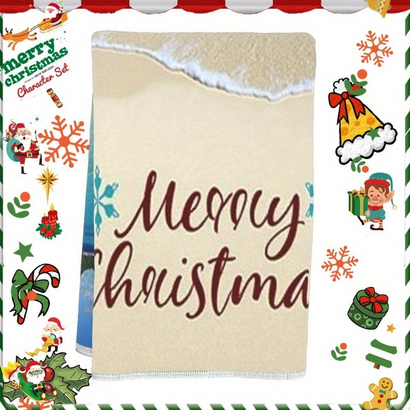 Christmas Winter Decoration Banner 18x66cm Soft Merry Holiday Decor