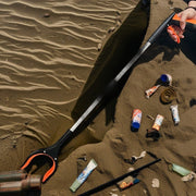 Uy sharoitida chiqindilarni yig'ish uchun uzoq tutqichli kimyo-muhofaza qiluvchi alyuminiy sanitariya klampi