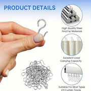 Set of 60 Curtain Hooks S Hooks for Drapery Hanging Window Accessories