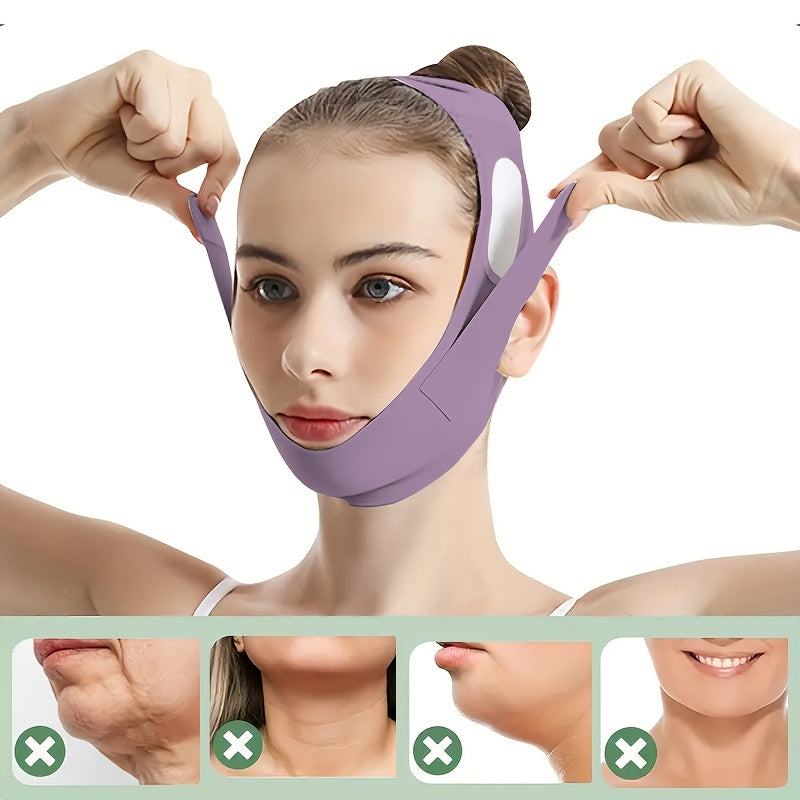 Adjustable V-Line Face Lifting Mask for Double Chin Reduction and Tightening Breathable Reusable