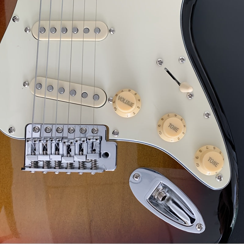 Tapas de perilla para guitarra eléctrica para control de volumen, tono y velocidad en negro, blanco, amarillo