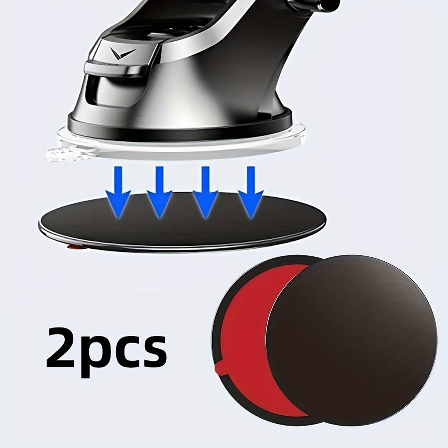 Soporte para teléfono de coche 2PCS con ventosa, montaje en tablero de ABS, compatibilidad universal